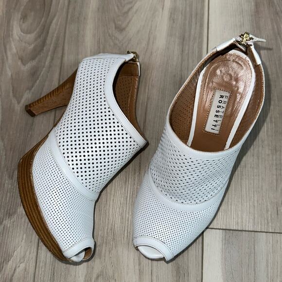 Fratelli Rossetti open toe leather platform heels size 35 5 - Picture 1 of 8